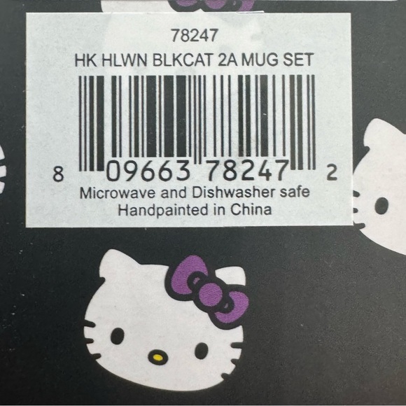 Blue Sky Hello Kitty Black Cat Halloween Mug Set - Picture 9 of 9